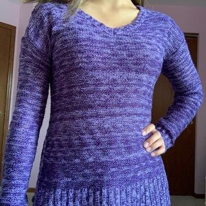 Purple Knit Sweater
